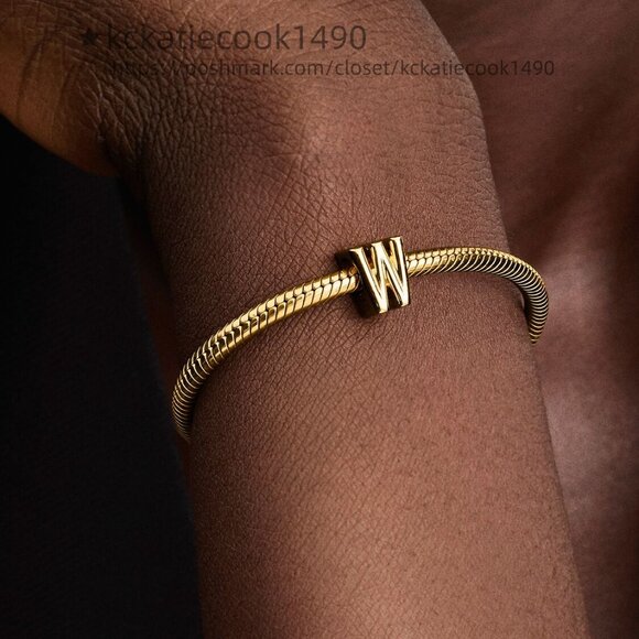 Pandora Letter W Alphabet Charm - Picture 4 of 5